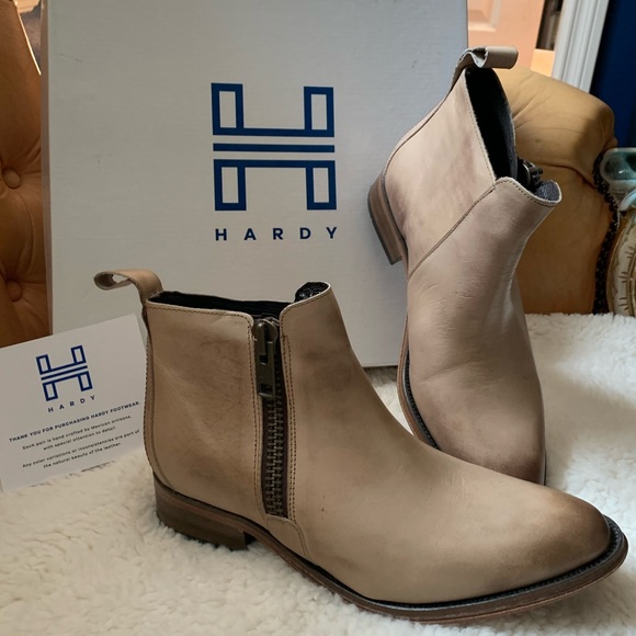 Hardy Brand Tan Leather Ankle Bootie Mexico US8 - Picture 2 of 16